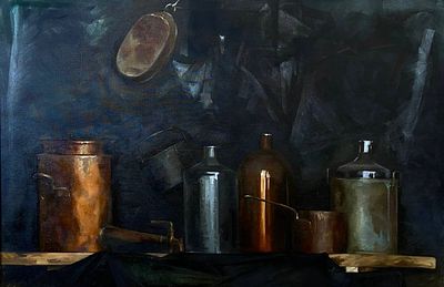 «Натюрморт на черном»
140*100 2024г
Холст/масло. Сенокосова Полина - художник из Сибири, чья 