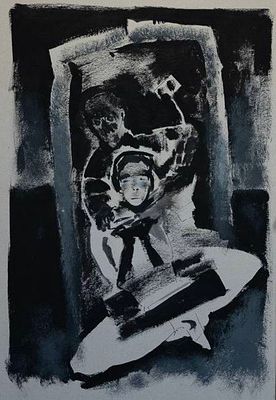 «Социальные сети»
30*40 темпера/пивной картон
2021г. Сенокосова Полина - художник из Сибири, чья 