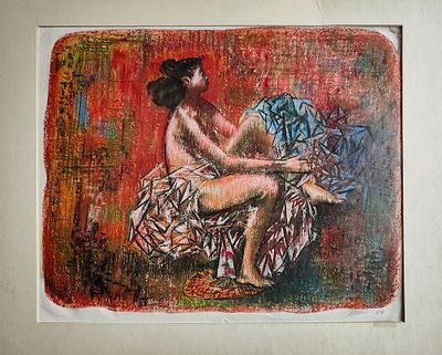 В.Шарыгин . " Девочка-Лето".1994 г. 45-37.изображение.(В правом нижнем углу подпись и дата 