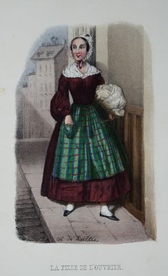 "Детская мода"(детская французская мода). Литография, опубликованная в 1897 году в Париже. 