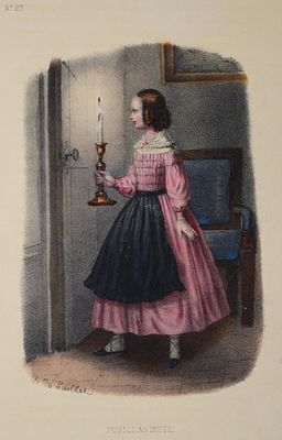 "Детская мода"(детская французская мода). Литография, опубликованная в 1897 году в Париже. 