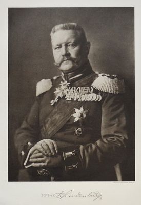 Пауль фон Гинденбург Бумага, гелиогравюра, опубликованная в начале 19 века. Размер: 29.0 x 