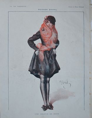 "La Vie Parisienne", иллюстрация, выполненная: Лиссаком, Валле, Вале, Презеланом, Жоржем 