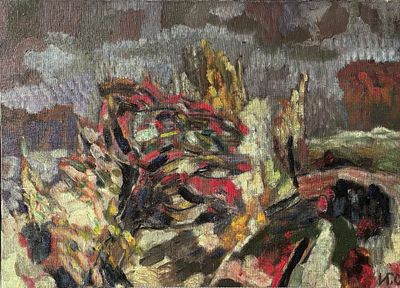 Игорь Иванов "Осень в Назии" 2005-2012 год. холст масло 49-69 см. .Иванов Игорь Васильевич 