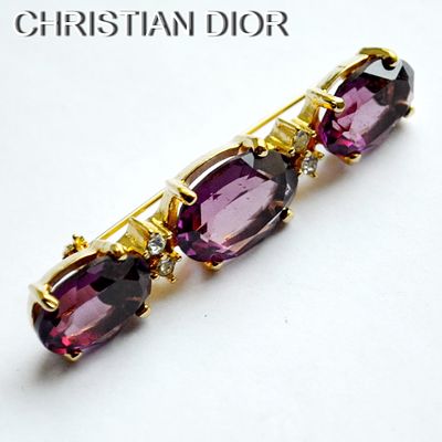 CHRISTIAN DIOR - Элегантная винтажная брошь. Середина 20 века. Маркировка: Chr. Dior знак 