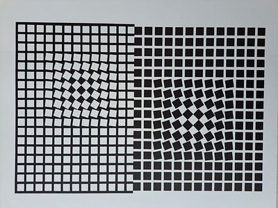 Виктор Вазарели, ERIDAN, 1956г. Шелкография на плотной бумаге. Лицензионная копия. Печать 1973 