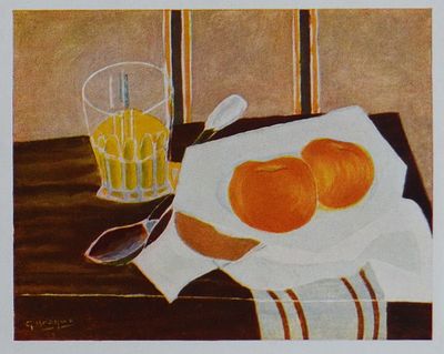 Натюрморт со стаканом. Жорж Брак. VERVE. Бумага, лито-офсет. Хорошее состояние