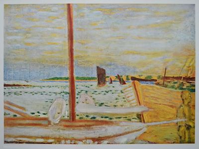 Морской пейзаж. Бонар Пьер. Бумага, литография(швейцарская печать(?)).
Размер: 45.0 х 60.5; 