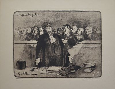 Les gens de justice. (Люди справедливости). Оноре Домье . 402/500. бумага. акватинт. Размер 