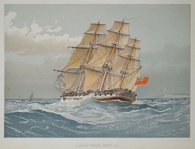 "Парусник" Хромолитография, опубликованная в 1889–1893 годах издательством J.S.Virtue & Co. 