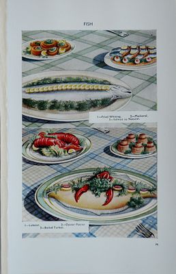 "Искусство кухни". Бумага, литография, опубликованная в 1930-х годах в Лондоне для Домашнего 