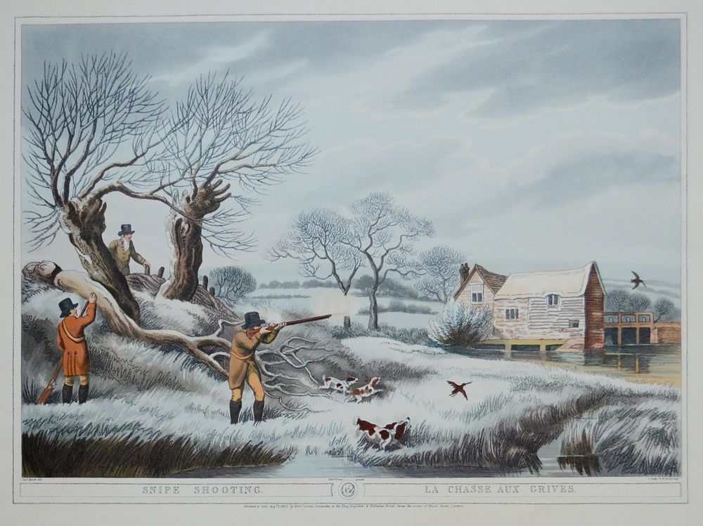 "Охота на куропаток" из серии "Большая охота". Великобритания. 20 в. бумага, офсетная 