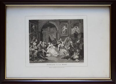 Уильям Хогарт. Бумага, гравюра на стали, опубликованная в 19 веке, Лондон для Полн.собрания 