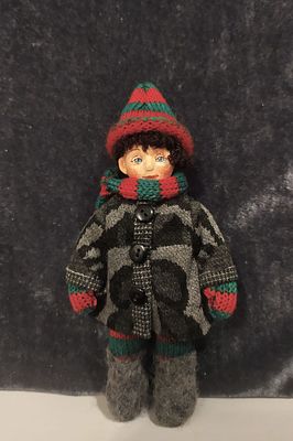 Галина Филимонова кукла ручной работы, материалы: проволочный каркас, текстиль, папье-маше 