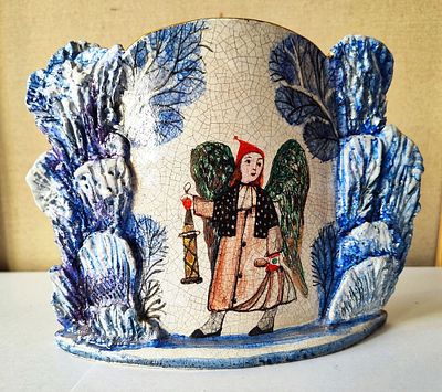 Е. Сухарева Декоративная ваза "Ангел "