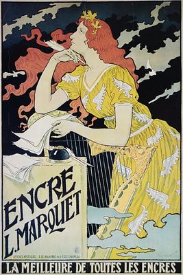 Encre L Marquet. Эжен Самюэл Грассе (1845–1917). Бумага, лито-офсет. Размер 30.5 х 22.0(р.и.)