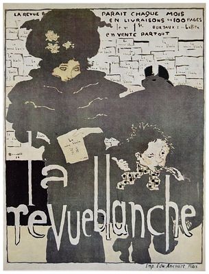Пьер Боннар. La Rrvue Blanche. 1894г. Бумага, лито-офсет. Размер 30.5 х 22.0(р.и.)