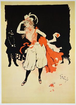 Жюль-Александр Грюн (1868-1934). Бумага, лито-офсет. Размер 30.5 х 22.0(р.и.)