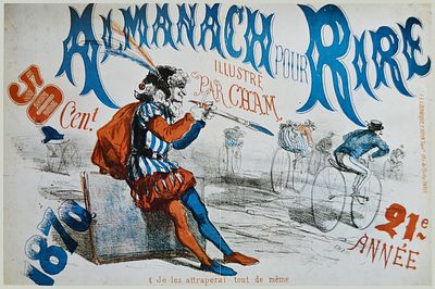 Almanach pour Rire. Бумага, лито-офсет. Размер 30.5 х 47.0(р.и.)