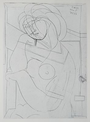 Пабло Пикассо. &laquo;Эротическая сцена&raquo; из серии &laquo;Сюита Воллара&raquo;.1952.
Бумага, офсетная литография. 