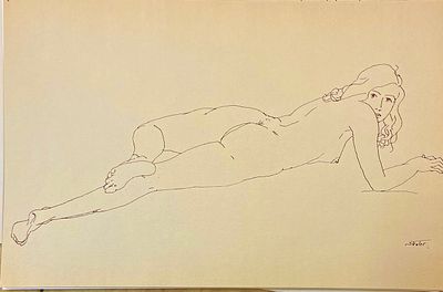 Ню. Генри Стрейтер(1896 - 1987). Ограниченный тираж, факсимильная подпись автора. Бумага 