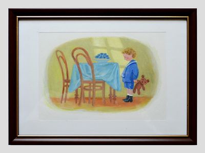 Петрова Анна. Иллюстрация к произведению Л. Толстого "Косточка" 2014 г. Бумага, гуашь.
Размер: 