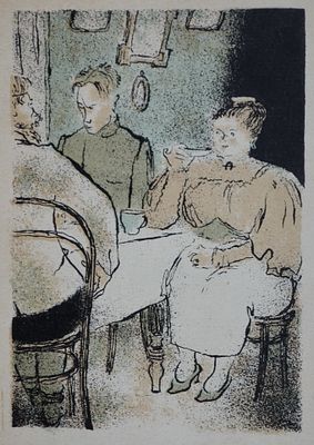 Голубая жизнь. Конашевич В.М. 1931г. бумага, автолитография. Размер: 17.5 х 12.5. В хорошем 