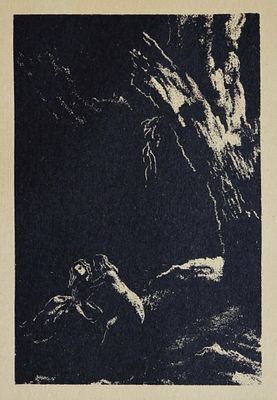 . Иллюстрация Конашевич В.М. к произведению Аббат Прево. Манон Леско.1932 год. Бумага 