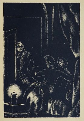 Иллюстрация Конашевич В.М. к произведению Аббат Прево. Манон Леско.1932 год. Бумага 