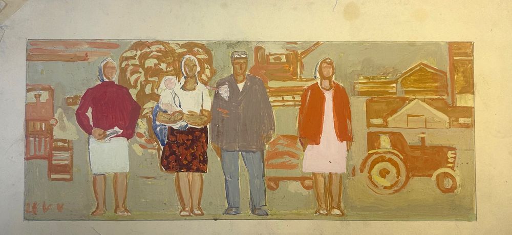 В Григорьев "Великая страна Советов " эскиз для монументального проекта Дворца Культуры 