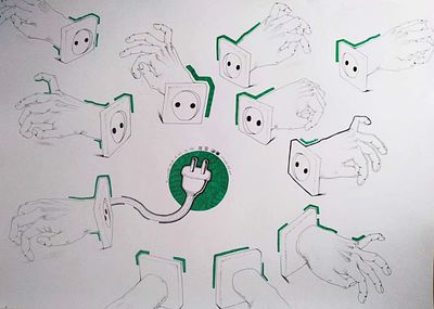 Ло Си. Работа из серии "Брожение". 84,1х118,9 см, бумага/смешанная техника. Ло Си (Luo Xi) . Ло 