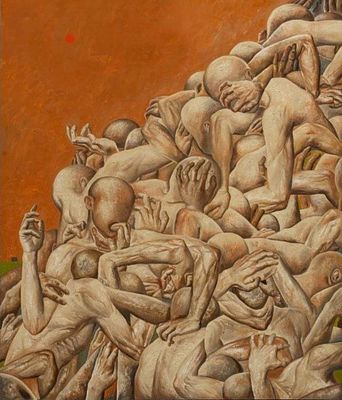 Ло Си. Из серии работ "Angst".
Материал: холст/масло.
Размер:170/150см.
2017год. Работа 