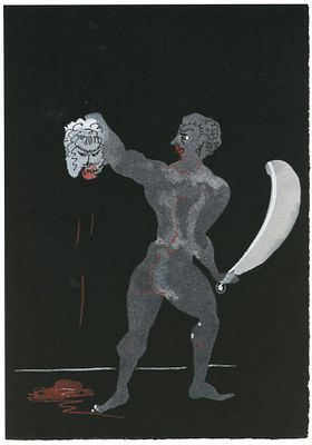 Саломея. Анри Дерен. 1938г. Бумага, шелкография. Размер 24.0 х 20.0(р.и.). Хорошее состояние.
