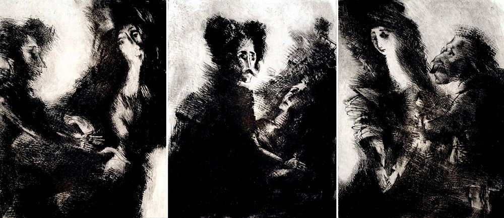 [все 8] Арон Зинштейн. Путешествие дилетантов. Полная серия из 8 листов к одноименному роману 