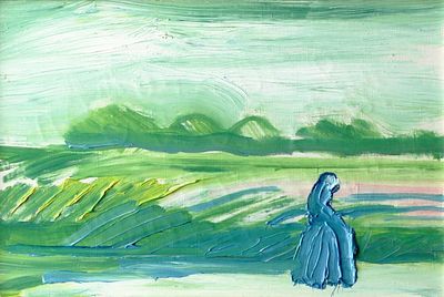 Устюгов Геннадий Афанасьевич . "Город Киров .Пригород" холст, масло 27-41 см. 2007 год. . Устюгов 