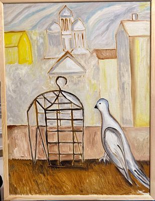 Г. Устюгов "Счастье" 80-60 см. холст. масло. Устюгов, Геннадий Афанасьевич (р. 1937) — художник 