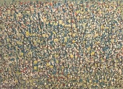 Юрий Гобанов ."Город".2010 , картон , масло, 51-71 см. Юрий Иванович Гобанов (1941-2016). 