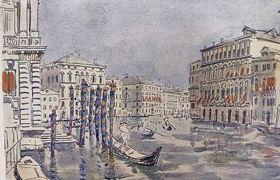&laquo;Пейзаж&raquo;. Остроумова-Лебедева А. 1920-е г. Бумага, цинкография с растром. Размер: 23.5 х 32.0; 
