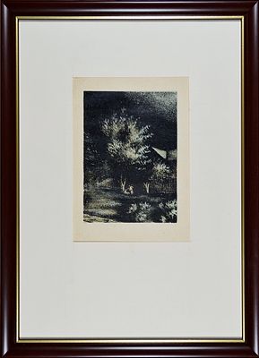 8.	Голубая жизнь. Конашевич В.М. 1931г. бумага, автолитография. Размер рамы: 23.5 х 32.0.; 17.5 