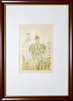 19.	Конашевич В.М. Иллюстрации к рассказам А.П. Чехова. 1934 год. бумага, автолитография. 