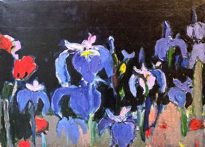 Андрей Семенов "Ирисы у пруда" 2010,холст масло , 50-70 см. Андрей Олегович Семенов (родился 