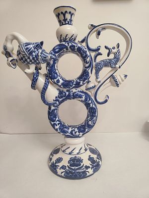 Вера Засульская.(1938-2020 год) . "Кувшин", В.60,7 см, 1991, майолика, подписан и датирован 