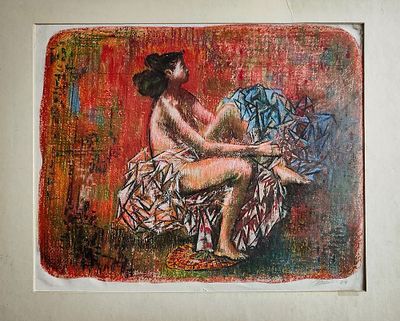 В.Шарыгин . " Девочка-Лето".1994 г. 45-37.изображение.(В правом нижнем углу подпись и дата 