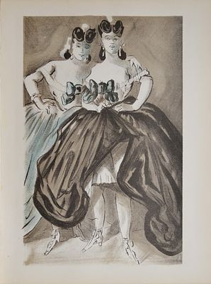 Портрет дамы в синем платье. VERVE №5-6 Июль-Октябрь 1939 года. Бумага, литография. Размер: 