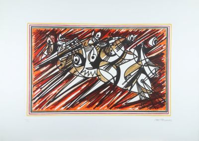 MASTROIANNI UMBERTO Berlino 1918-Fiesole 1984 “Senza titolo” - MASTROIANNI UMBERTO Berlino 