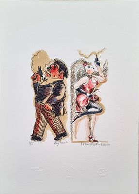 BORGHESE FRANZ e ROMANO DANIELA "Senza titolo" - BORGHESE FRANZ e ROMANO DANIELA "Senza 