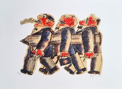 BORGHESE FRANZ Roma 1941 - 2005 "Senza titolo" - BORGHESE FRANZ Roma 1941 - 2005 "Senza 