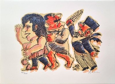 BORGHESE FRANZ Roma 1941 - 2005 "Senza titolo" - BORGHESE FRANZ Roma 1941 - 2005 "Senza 