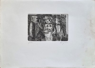 BORGHESE FRANZ Roma 1941 - 2005 "Senza titolo" - BORGHESE FRANZ Roma 1941 - 2005 "Senza 