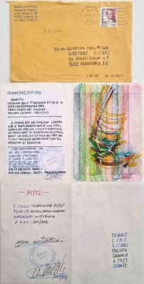 RICCARDI PASQUALE Italia XX sec. "Composizione EC/52" - RICCARDI PASQUALE Italia XX sec. 